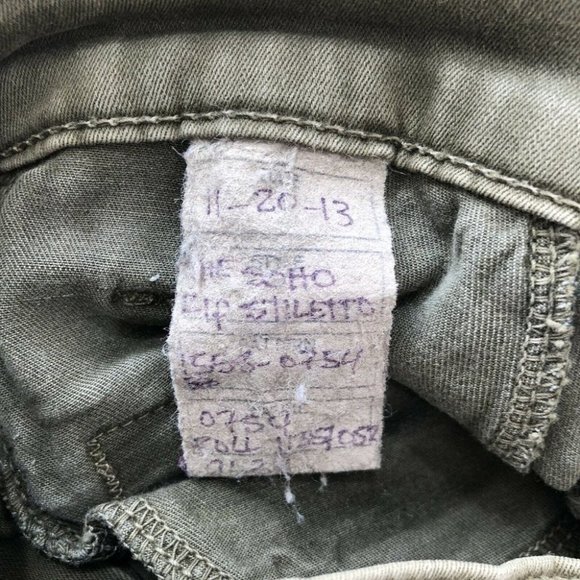 34N 118W Pants Women's 27 Olive Green Skinny Utility SOHO Zip Stiletto Size 27 - Picture 6 of 11